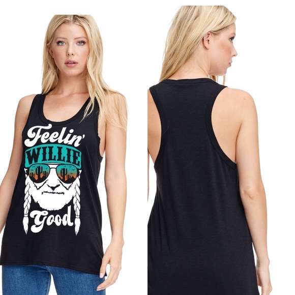 SMALL WILLIE GRAPHIC RACER BACK TANK TOP - Picture 2 of 4